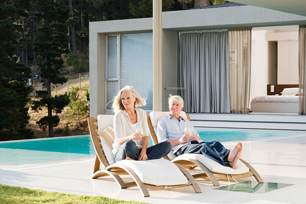 happy people in naples with pool decks